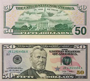 50 fifty dollar bill note bill's note's dollars