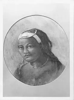 Queens Prints: 508 Queen Kaauhumanu, watercolor by H. Kelly (PP-96-6-001)
