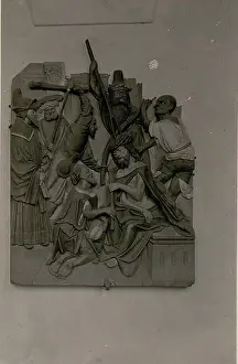 Medieval Art Prints: 539 Stift Griffen, Gothische Holzskulpturen im Kreuzgange. (BildID 15509480)