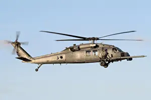 Browning Prints: A 56th Rescue Squadron HH-60G Pavehawk from neighbouring RAF Lakenheath seen during training at Mildenhall