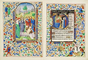 Hours Prints: 579 Stundenbuch der Maria von Burgund Wien cod. 1857 146v 147r