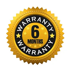 Warranty Prints: 6 Months Warranty Sign