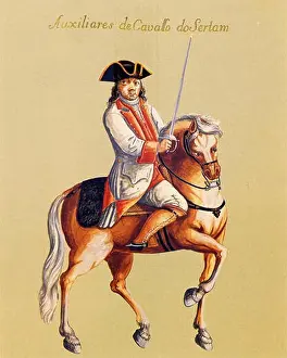 Militia Prints: 621 Uniforme de oficial de milícia
