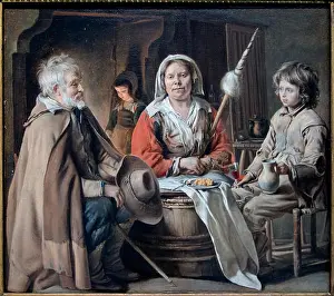 National Gallery Prints: 63 Washington NGA L Le nain interieur paysan