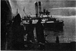Watercraft Prints: 642 FDNY fireboat Abram S. Hewitt was built with two stacks