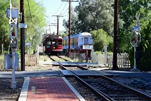 Tram Prints: 717 Pacific electric street car on the Southern California railway museum