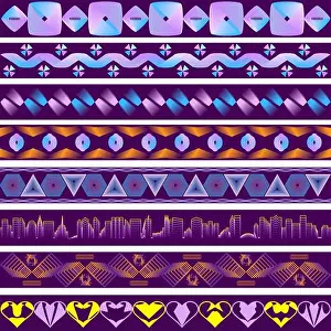 Ultraviolet Prints: 8 backdrops in style and ultraviolet from geometric figures