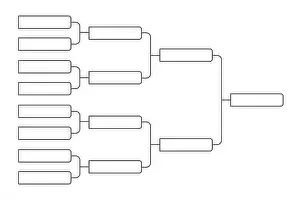 Madness Prints: 8 team tournament bracket championship template flat style design vector illustration isolated on white background