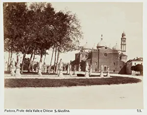 87 Fotografi av Padova. Prato della Valle e Chiesa S. Giustina - Hallwylska museet - 104930