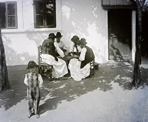 Unspecified Prints: 871 Kártyázók. Fortepan 86815