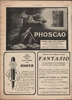 Advertisements Prints: 875 L'Illustration No 3788 9 Octobre 1915 Annonces 2