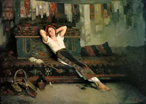 Values Prints: 925 Nicolae Grigorescu - Fata cu zestrea ei