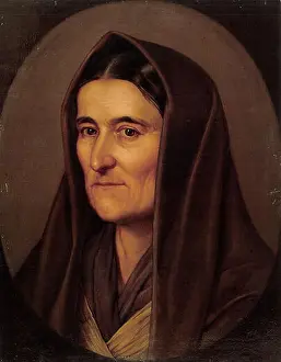 Maria Prints: 947 Orlai Portrait of Mária Hrúz c. 1845