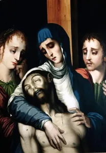 Religious Painting Prints: 985 Piedad, del taller de Luis de Morales (Museo Lázaro Galdiano, Madrid)
