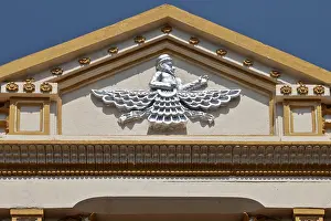 Statuette Prints: AAD72281 Heritage Building Parsi Fire temple Farohar Mumbai Maharashtra India