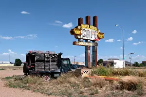 New Mexico Prints: Abandoned cafeteria restaurant in Tucumcari
