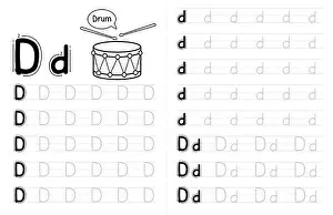 Trace Prints: ABC AAlphabets Tracing Book Interior For Kids