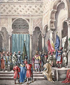 Iberia Prints: Abd ar-Rahman II, (788-852). Umayyad Emir of Cordoba in the Al-Andalus