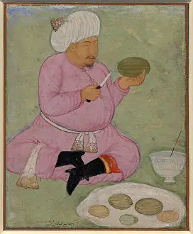 Identity Prints: Abdullah Khan Uzbek II, depicted in this artwork