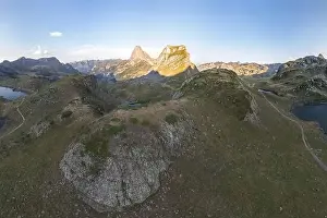 European Landscape Prints: From above, this drone-captured image showcases the stunning Lacs d'Ayous in the French Pyrenees