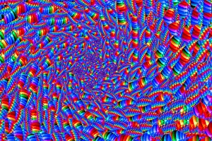 Brightly Prints: Abstract background patterns through frosted glass