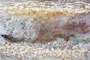 Artistic Prints: Abstract background, various pigments and dyes create a rich texture