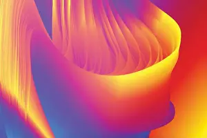 Blend Prints: abstract blended overly gradient colored creative modern wavy fluid vector art background design template