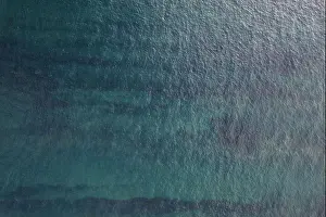 Top Down Prints: Abstract blue deep water background above top view