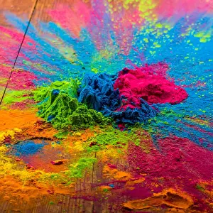 Explode Prints: Abstract colorful Happy Holi background