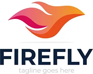 Hawk Prints: Abstract colorful ornate fly flame wave vector logo template