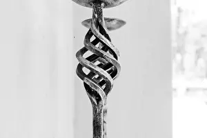 Home Décor Prints: Abstract Metal Spiral 2