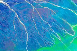 Abstract painting background, creative artwork in gold blue tone. Natural Luxury. Paint splashes on canvas texture. Acrylic liquid modern trendy