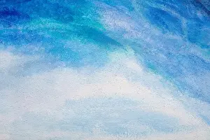 Abstract painting background in a gentle white and blue colors