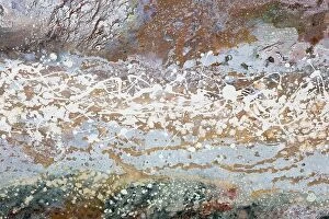 Artistic Collection: Abstract painting detail, canvas texture, pastel colors, sky and