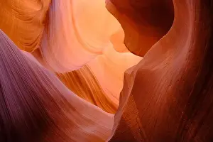 abstract rock formation in Lower Antelope Canyon, Arizona, US