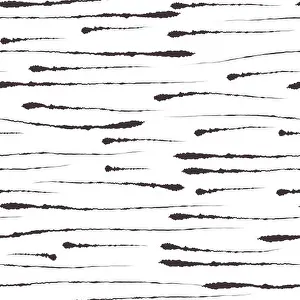 Memphis Prints: Abstract seamless pattern with hand drawn brush lines on white background