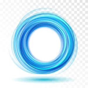 Empty Space Prints: Abstract vector background wavy blue circle