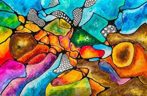 Picasso Prints: Abstract version of Neurographic art