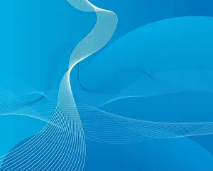 Curves Prints: Abstract water vector background with bubbles of air