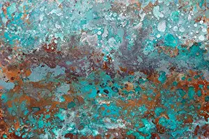 Green Grey Prints: Abstract watercolor color canvas painting colorful watercolour background with blots