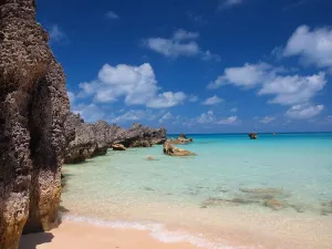 Rocky Coast Prints: Achilles Bay Beach near Fort St. Catherine, Bermuda