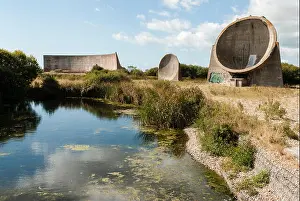 Detection Prints: Acoustic sound mirrors in Denge, Kent, United Kingdom