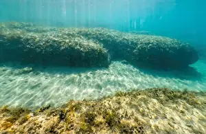 Adria Prints: Actioncam underwater seascape capture during snorkeling at croatia, adriatic sea
