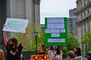 Citizenship Prints: Activists and DACA recipients gathered at Foley Square in New York City during the “We are Undeniable” rally to demand