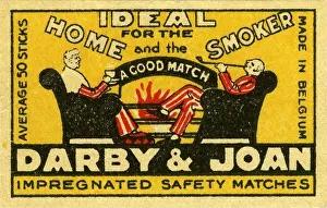 Ideal Prints: advertising, household, match label