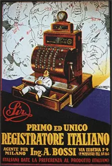 Colour Lithograph Prints: Advertising Poster for the Cash register