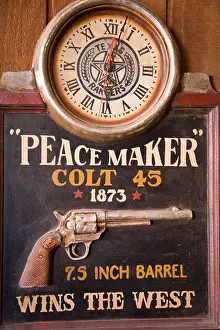 Pistol Prints: Advertisement selling colt 45 7.5 inch barrel Tombstone