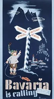 Munich Prints: advertising, tourism, 'Bavaria is calling'