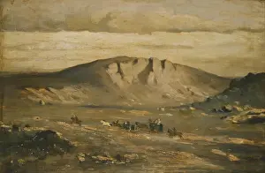 Weddings Prints: Adolf Kosárek - Lonely Landscape (Peasants´ Wedding) - Google Art Project