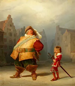 Page Prints: Adolf Schrödter Falstaff und sein Page
